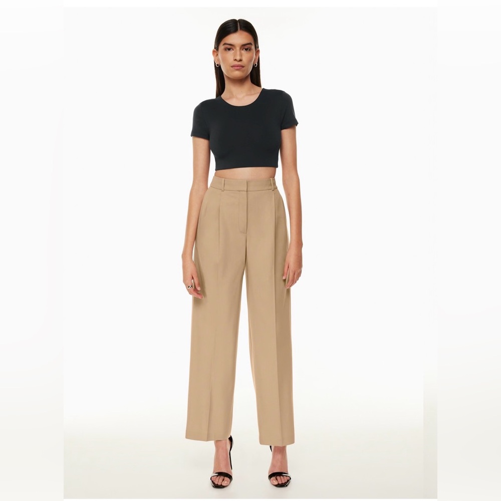 Aritzia - Babaton Pleated Wool Straight Leg Pants - Picture 8 of 8